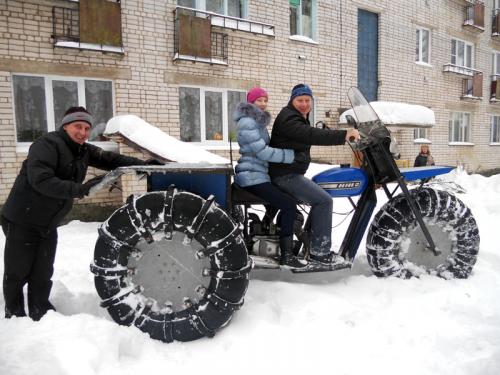 Рыбацкий трицикл на Городомле